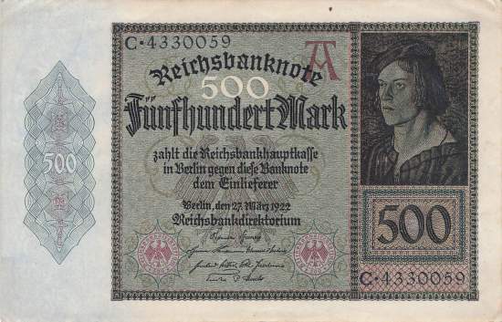 500 Mark 1922 ro.70 C